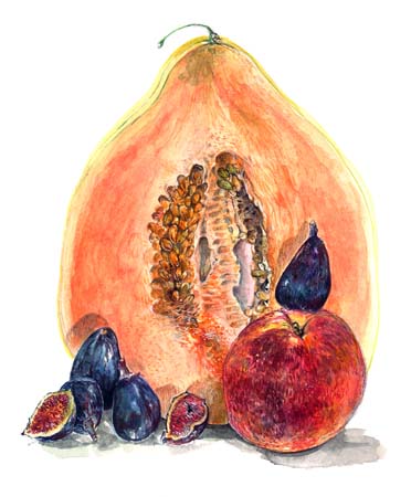 3Apple, Plum, Melon